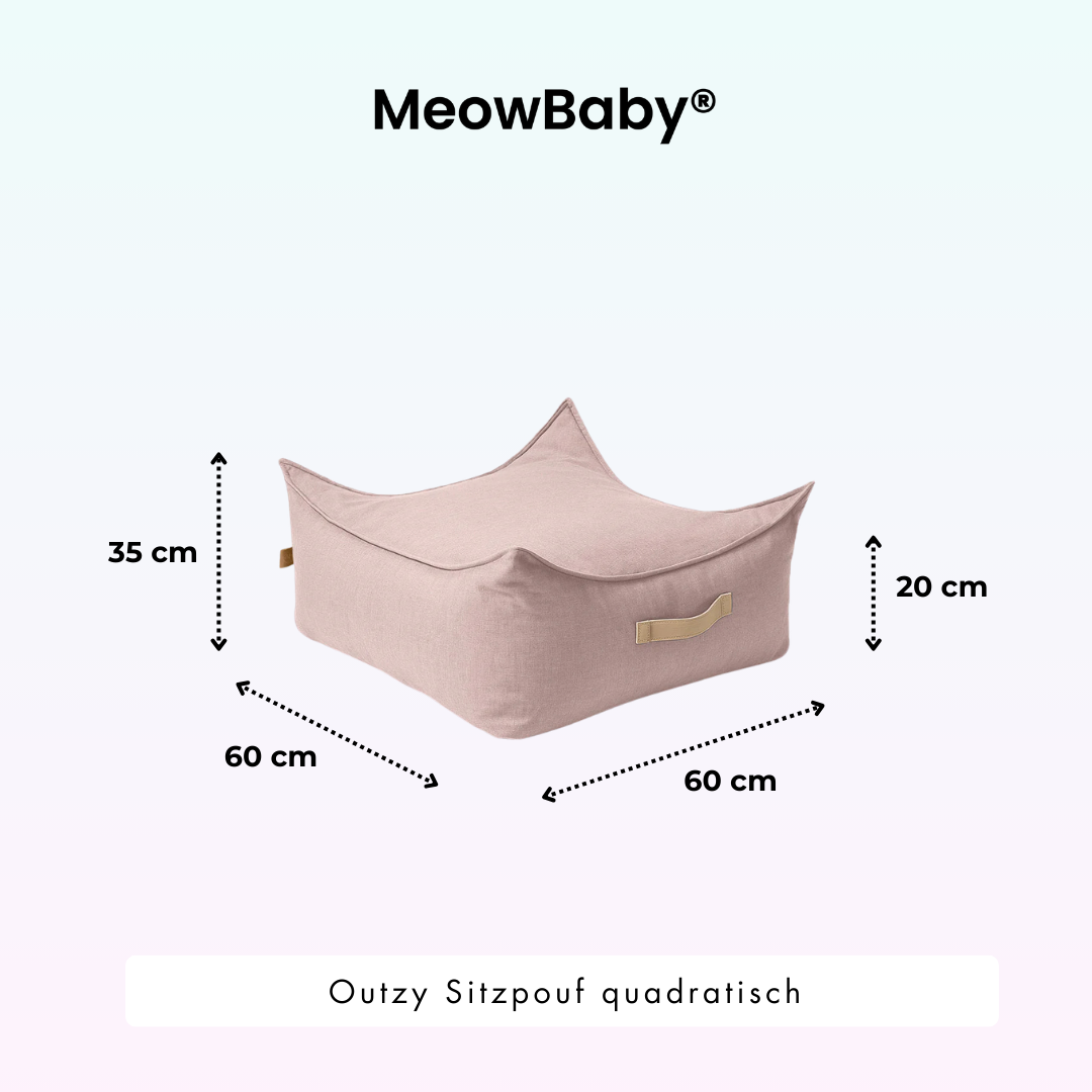 Outzy Square Bean Bag for Children – Outdoor Living Edition
