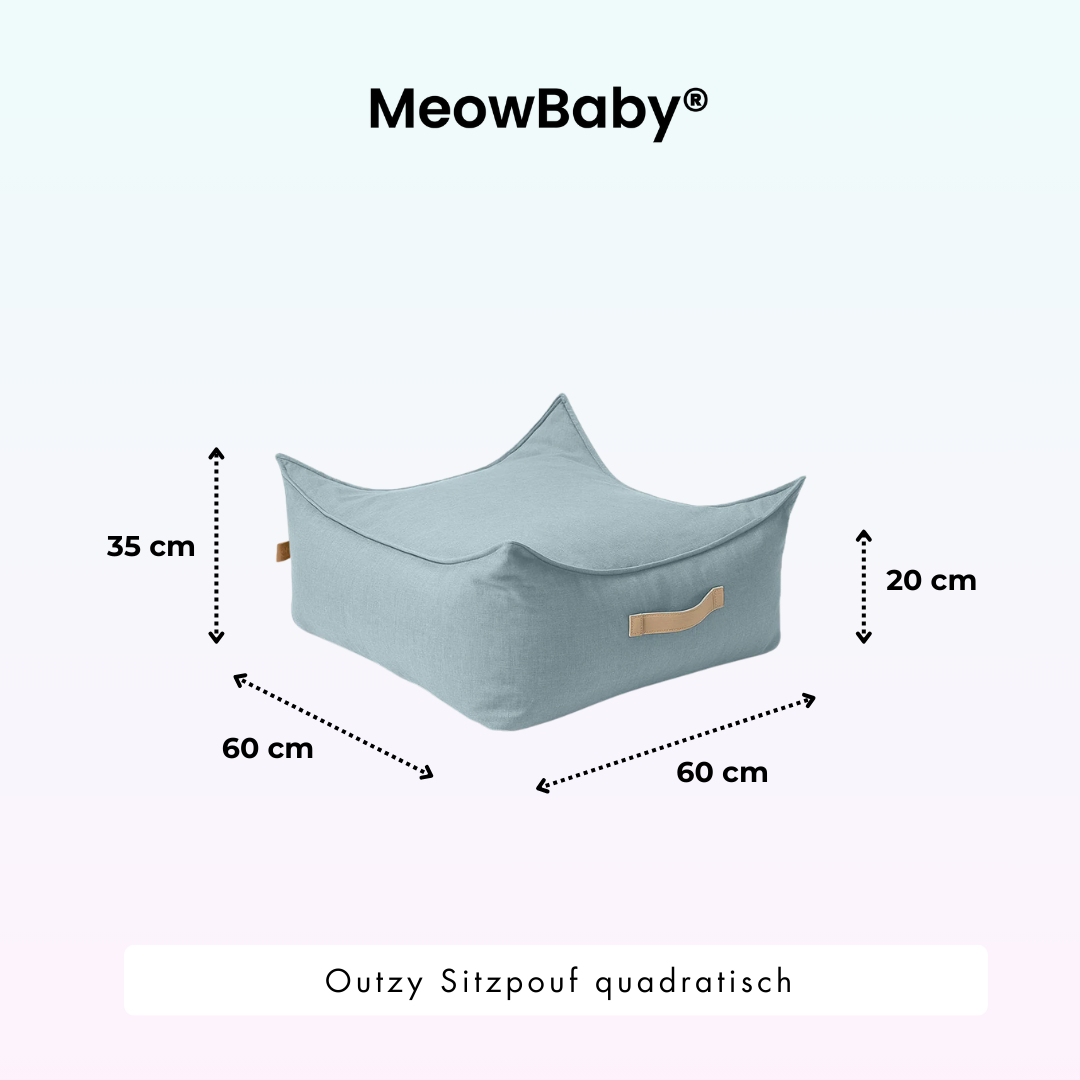 Outzy Square Bean Bag for Children – Outdoor Living Edition