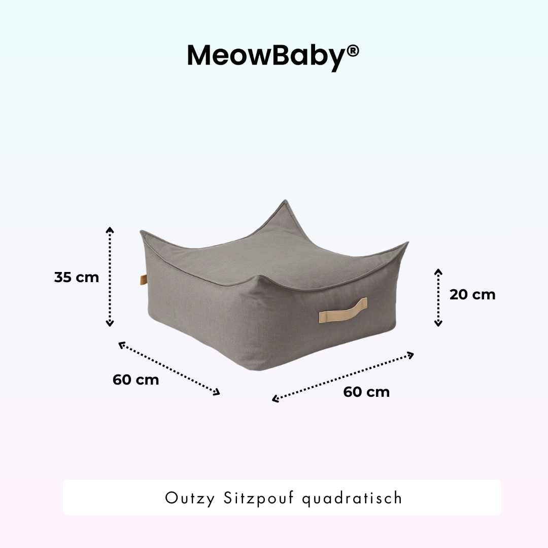Outzy Square Bean Bag for Children – Outdoor Living Edition