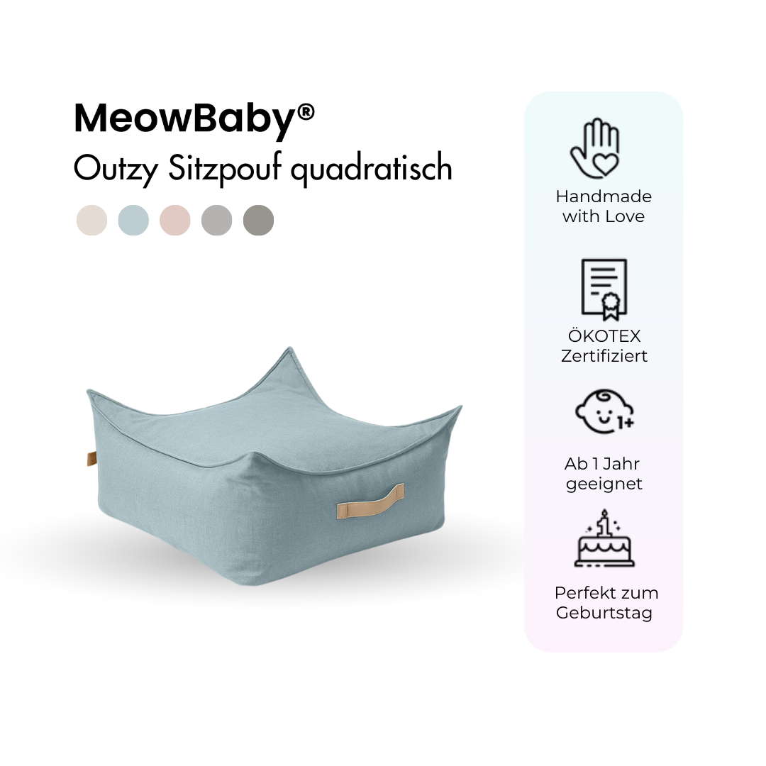 Outzy Square Bean Bag for Children – Outdoor Living Edition