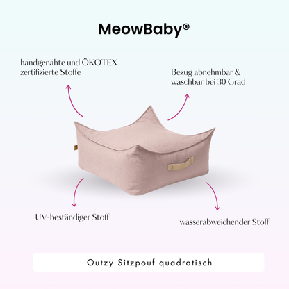Outzy Square Bean Bag for Children – Outdoor Living Edition
