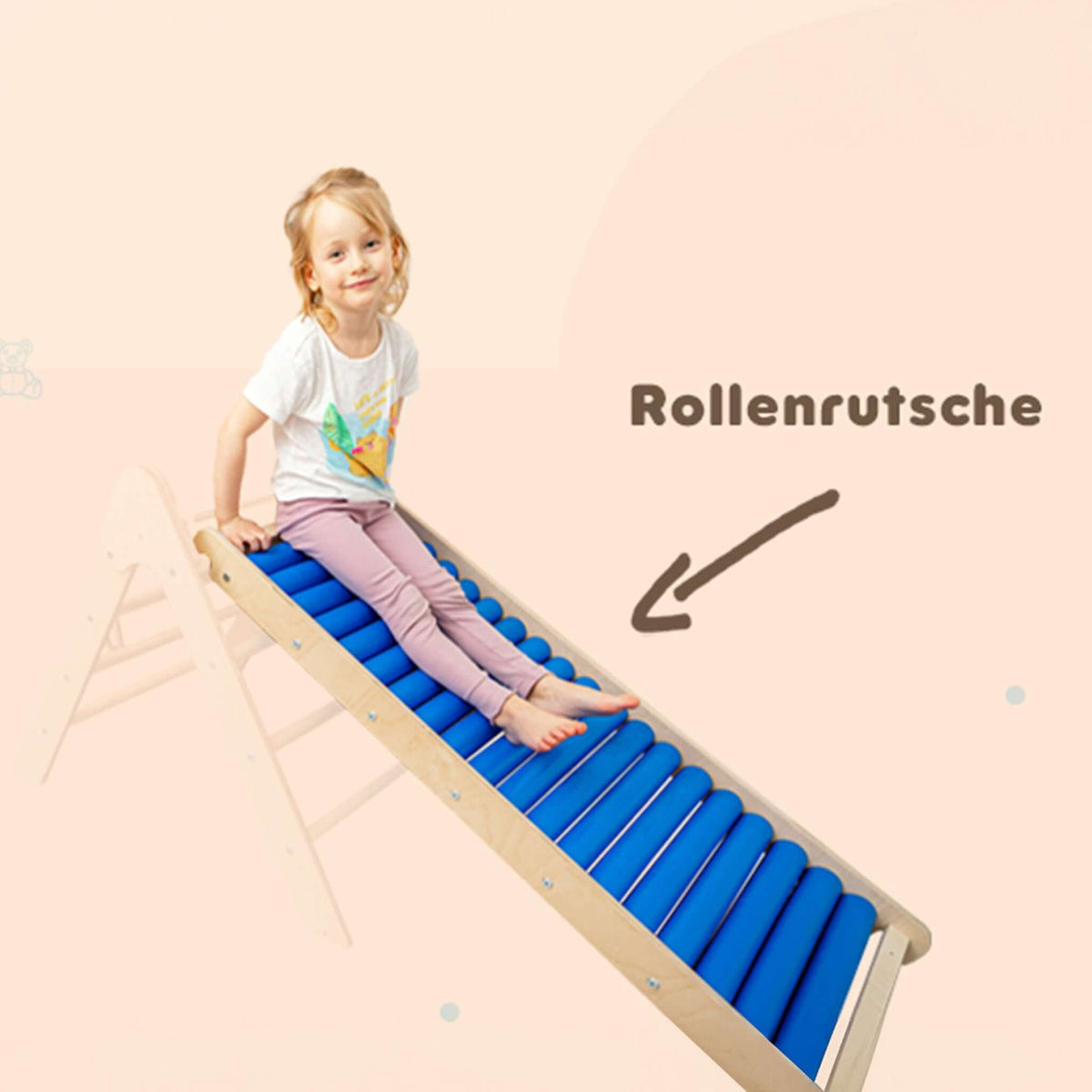 Rollenrutsche für Kinder aus Holz von Holzpiration