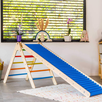 Holz-Rollenrutsche 160 cm für Kinder im Detail