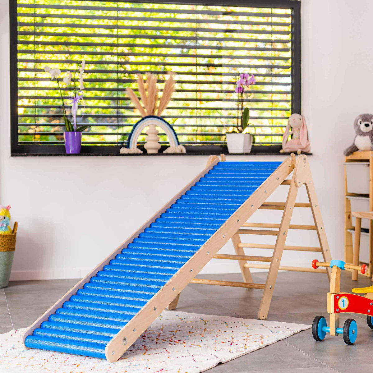 Rollenrutsche 200 cm für Kinder aus Holz