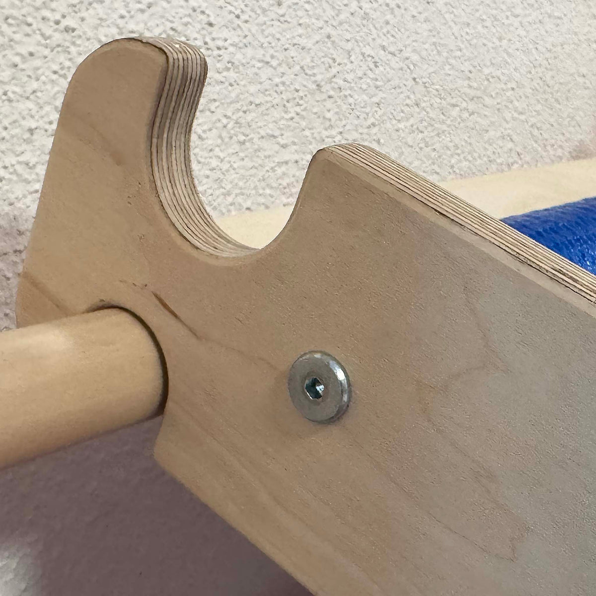 Nahaufnahme der Rollen der Wellen Rollenrutsche