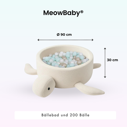Bällebad Schildkröte Shelly Bouclé, 200 Bälle - eigene Farbauswahl