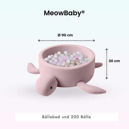 Bällebad Schildkröte Shelly Bouclé, 200 Bälle - eigene Farbauswahl
