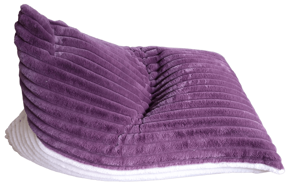 WolkenNest Duo Pouf-Set aus weichem Stoff