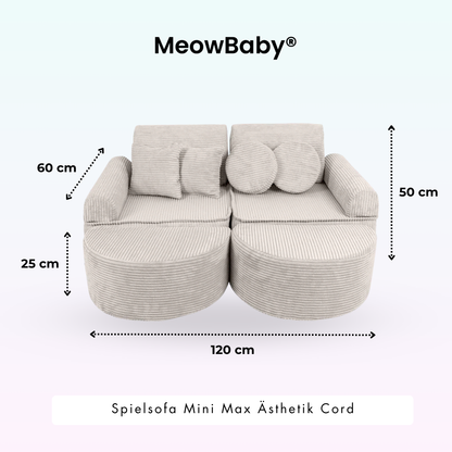 Play Sofa Aesthetic Corduroy Mini Max – Classic Corduroy Edition