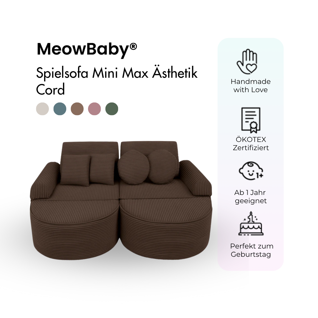Play Sofa Aesthetic Corduroy Mini Max – Classic Corduroy Edition