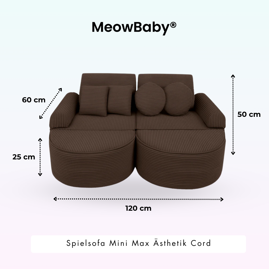 Play Sofa Aesthetic Corduroy Mini Max – Classic Corduroy Edition