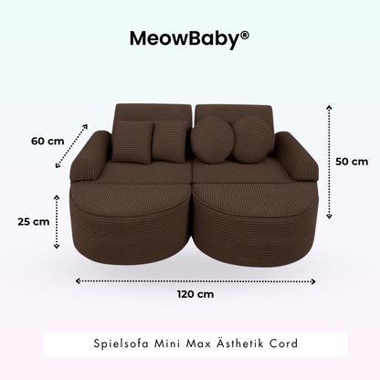 Play Sofa Aesthetic Corduroy Mini Max – Classic Corduroy Edition