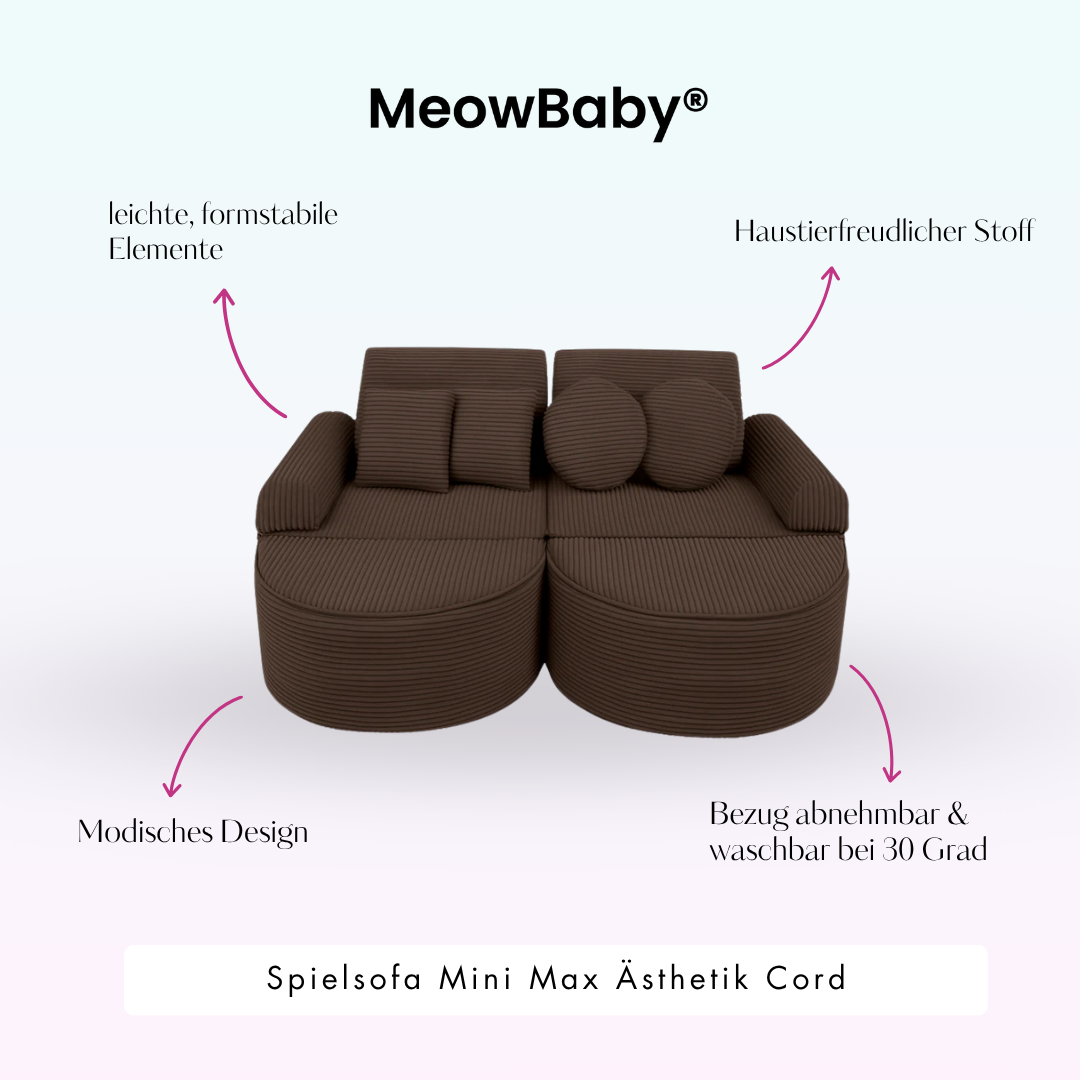 Play Sofa Aesthetic Corduroy Mini Max – Classic Corduroy Edition