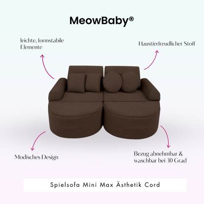 Play Sofa Aesthetic Corduroy Mini Max – Classic Corduroy Edition