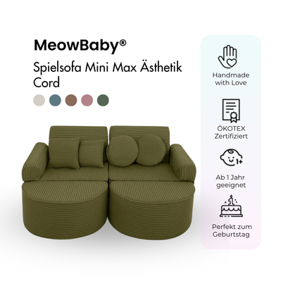 Play Sofa Aesthetic Corduroy Mini Max – Classic Corduroy Edition