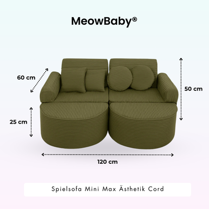 Play Sofa Aesthetic Corduroy Mini Max – Classic Corduroy Edition