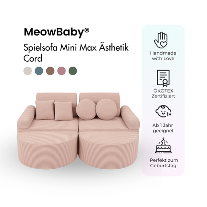 Play Sofa Aesthetic Corduroy Mini Max – Classic Corduroy Edition