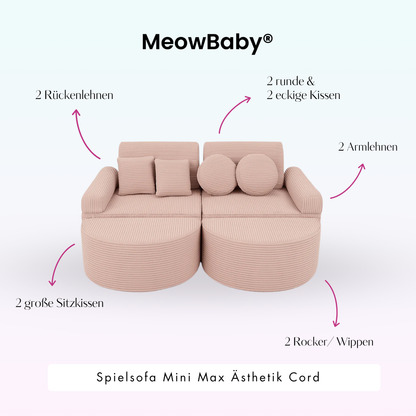 Play Sofa Aesthetic Corduroy Mini Max – Classic Corduroy Edition
