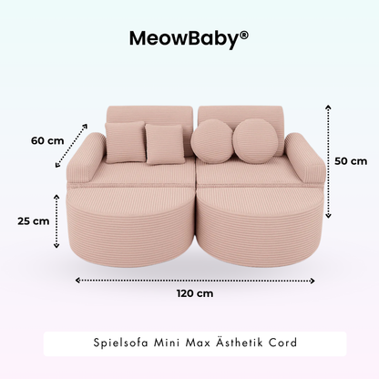 Play Sofa Aesthetic Corduroy Mini Max – Classic Corduroy Edition