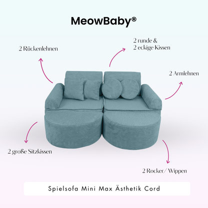 Play Sofa Aesthetic Corduroy Mini Max – Classic Corduroy Edition