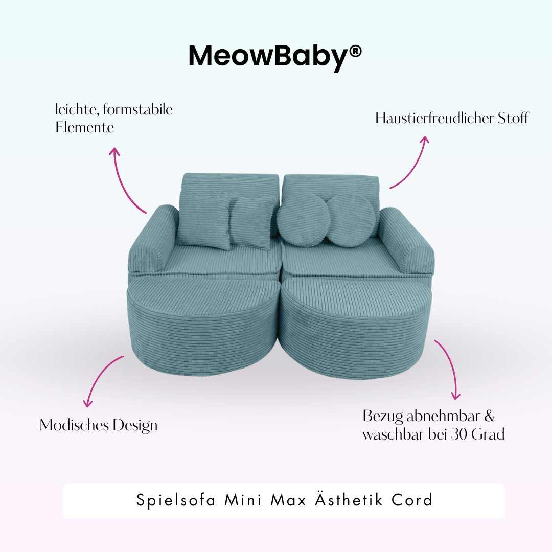 Play Sofa Aesthetic Corduroy Mini Max – Classic Corduroy Edition
