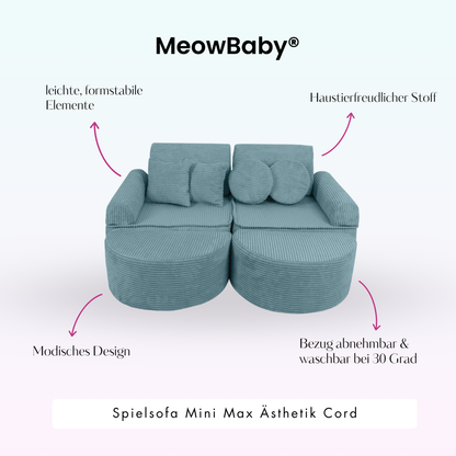 Play Sofa Aesthetic Corduroy Mini Max – Classic Corduroy Edition
