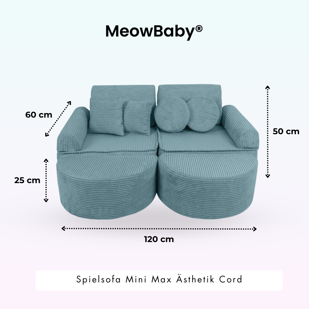 Play Sofa Aesthetic Corduroy Mini Max – Classic Corduroy Edition