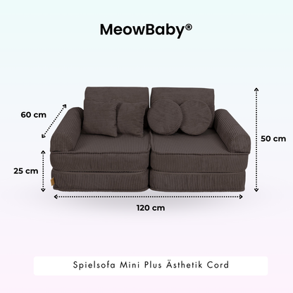 Spielsofa Ästhetik Cord Mini Plus - Classic Cord Edition