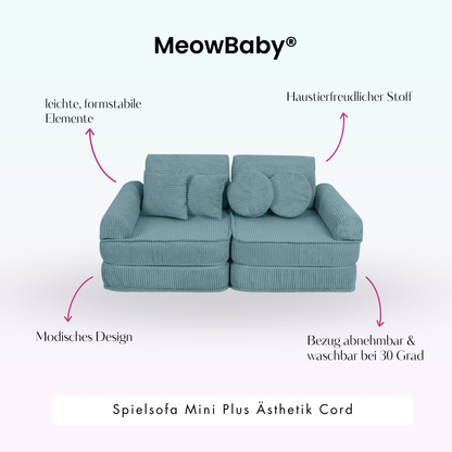 Spielsofa Ästhetik Cord Mini Plus - Classic Cord Edition