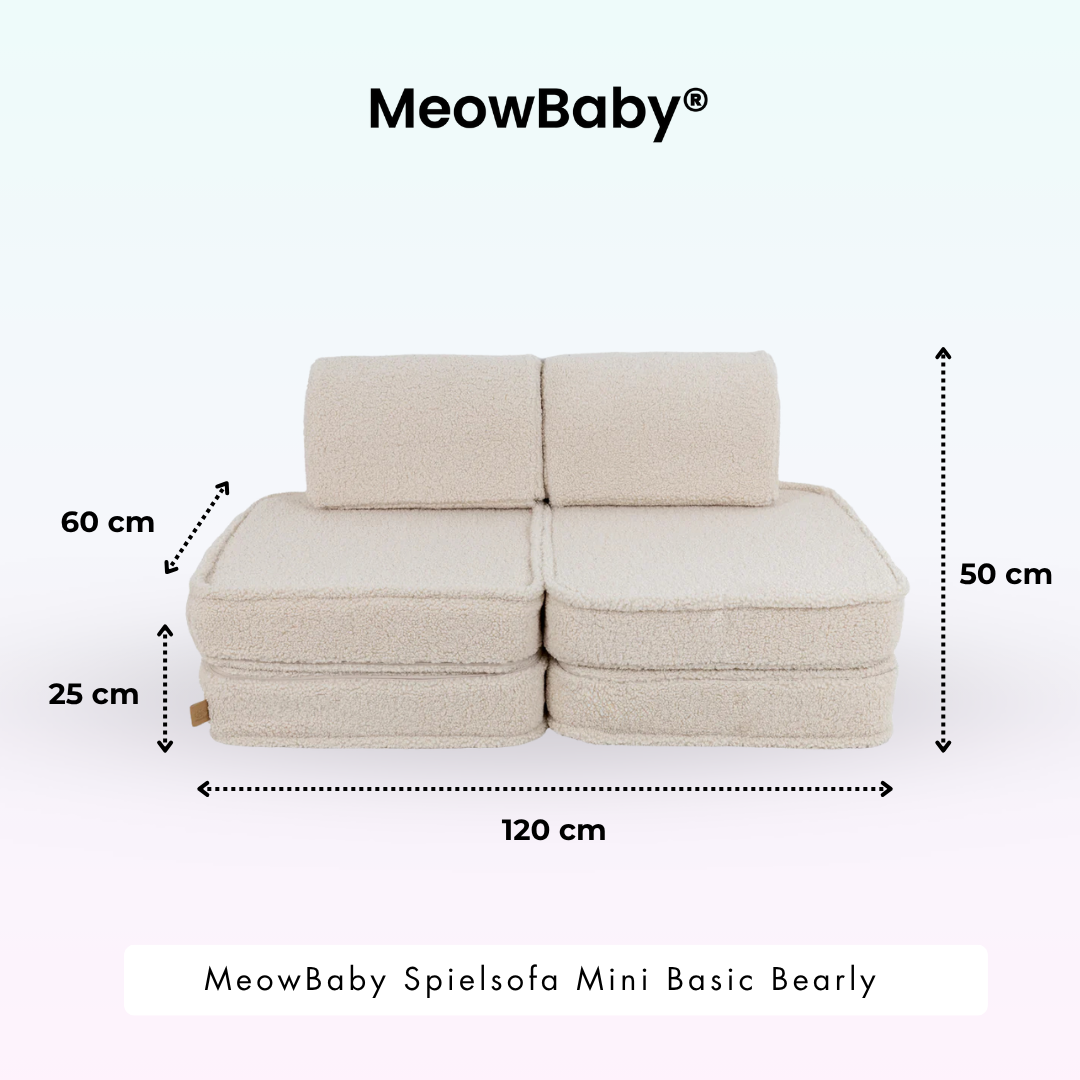 Spielsofa Mini Basic Bearly - Soft Teddy Edition