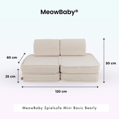 Spielsofa Mini Basic Bearly - Soft Teddy Edition