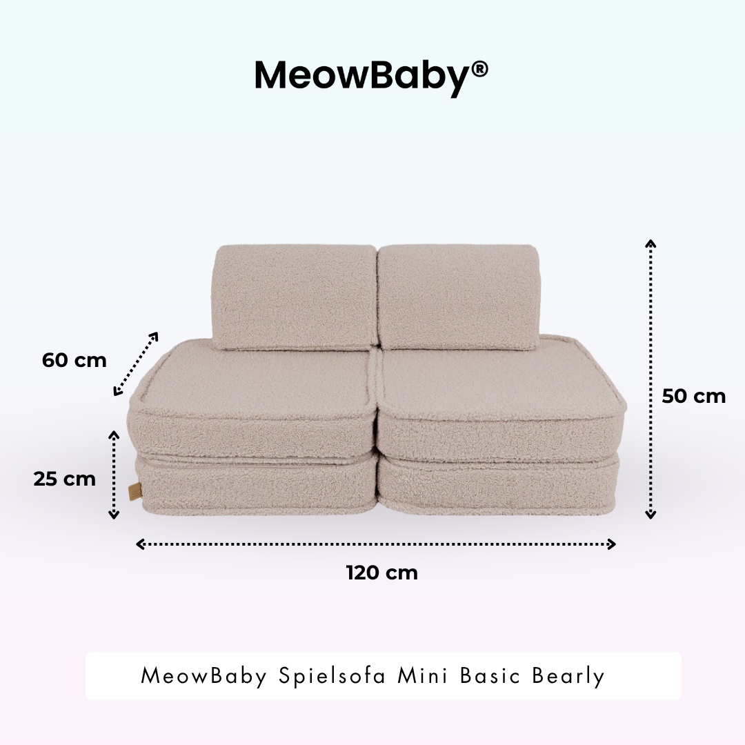 Spielsofa Mini Basic Bearly - Soft Teddy Edition