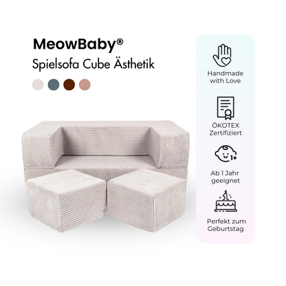 Play Sofa Aesthetic Cord Cube - Classic Cord Edition