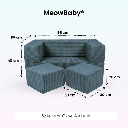 Play Sofa Aesthetic Cord Cube - Classic Cord Edition