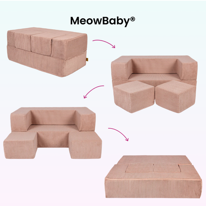 Play Sofa Aesthetic Cord Cube - Classic Cord Edition