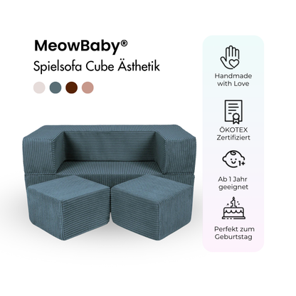 Play Sofa Aesthetic Cord Cube - Classic Cord Edition