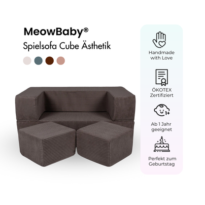 Play Sofa Aesthetic Cord Cube - Classic Cord Edition