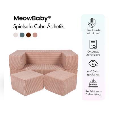 Play Sofa Aesthetic Cord Cube - Classic Cord Edition
