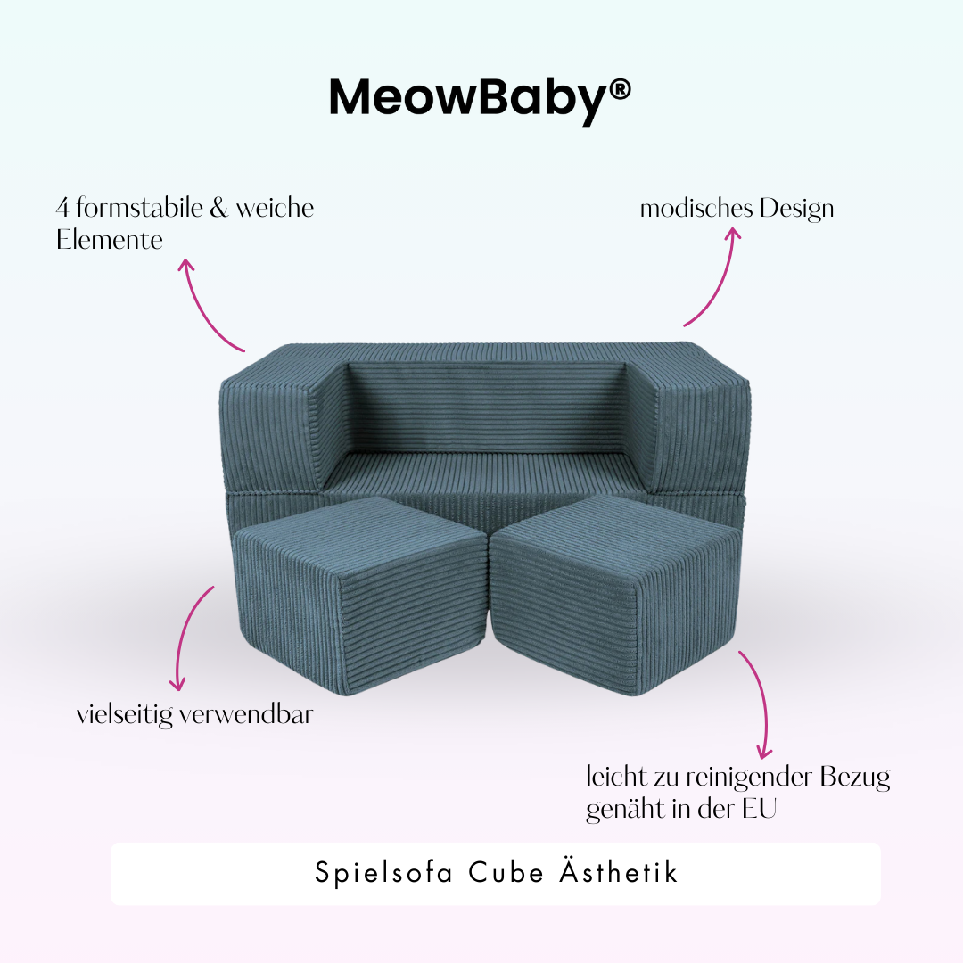 Play Sofa Aesthetic Cord Cube - Classic Cord Edition