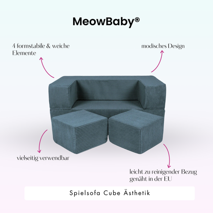 Play Sofa Aesthetic Cord Cube - Classic Cord Edition