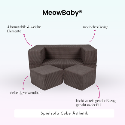 Play Sofa Aesthetic Cord Cube - Classic Cord Edition
