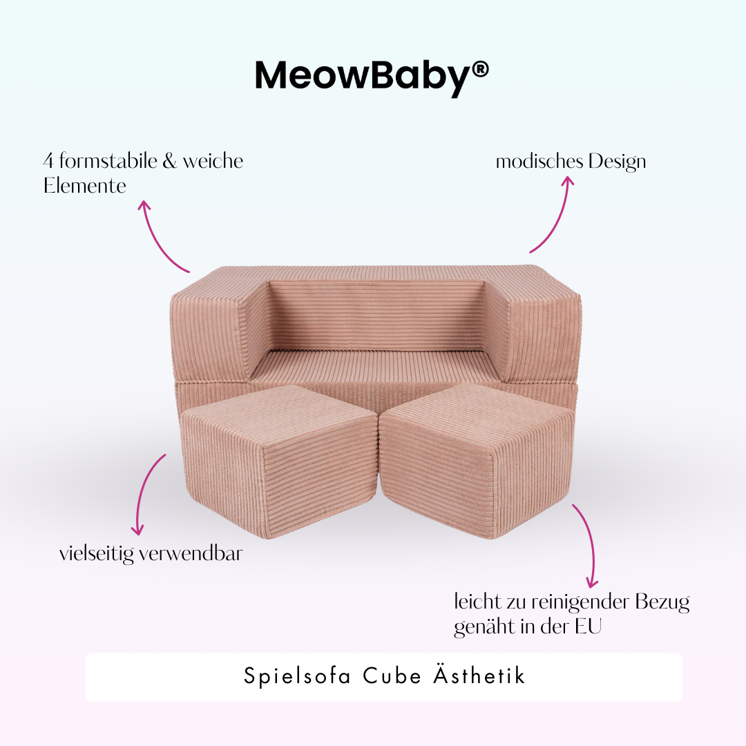 Play Sofa Aesthetic Cord Cube - Classic Cord Edition