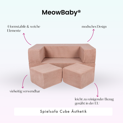 Play Sofa Aesthetic Cord Cube - Classic Cord Edition