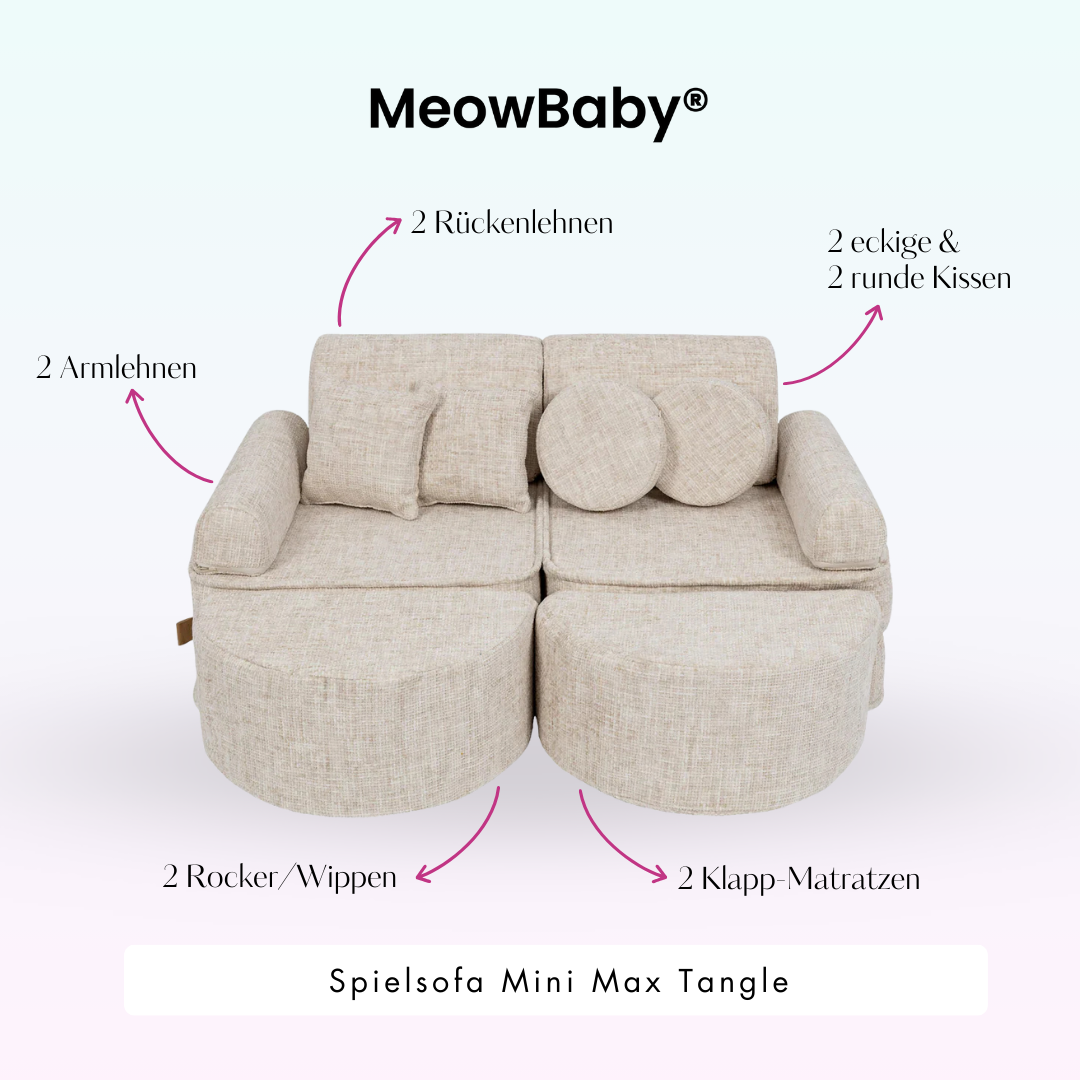 Play Sofa Mini Max Tangle – Cozy Chenille Edition