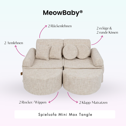 Play Sofa Mini Max Tangle – Cozy Chenille Edition