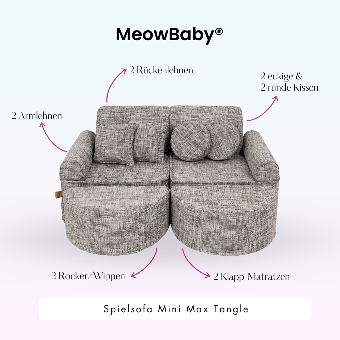 Play Sofa Mini Max Tangle – Cozy Chenille Edition