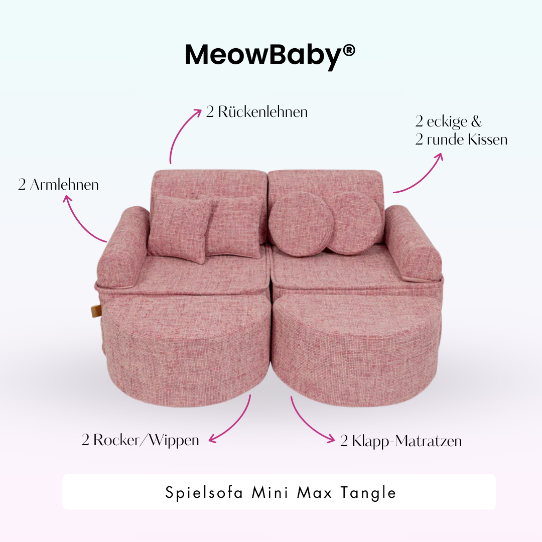 Play Sofa Mini Max Tangle – Cozy Chenille Edition