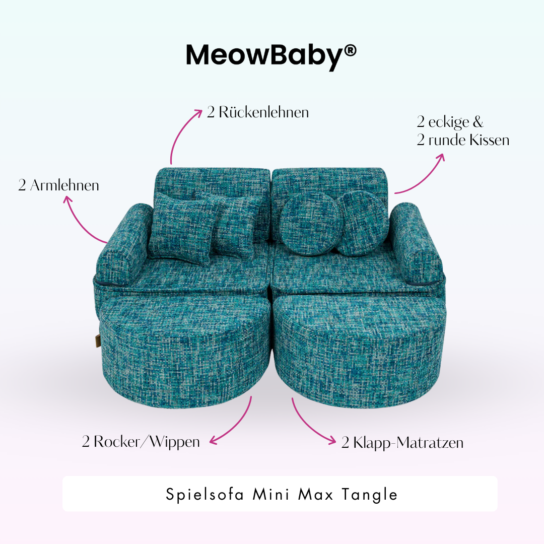 Play Sofa Mini Max Tangle – Cozy Chenille Edition