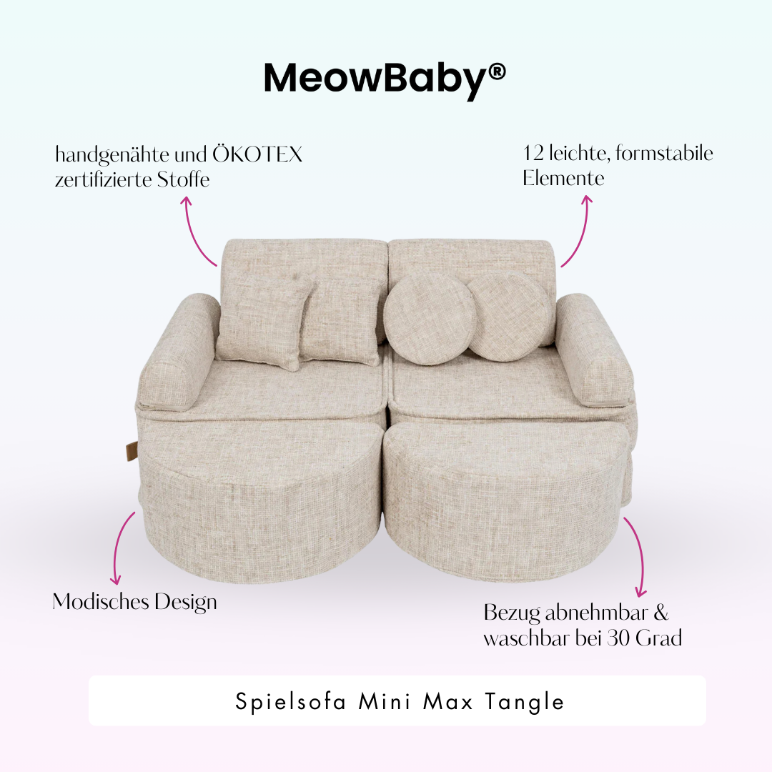 Play Sofa Mini Max Tangle – Cozy Chenille Edition
