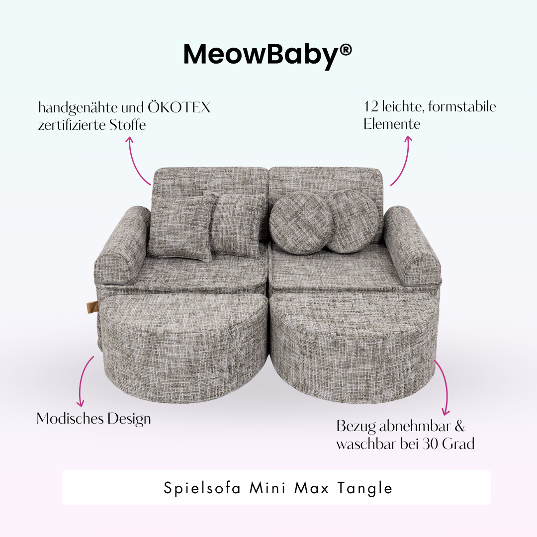 Play Sofa Mini Max Tangle – Cozy Chenille Edition